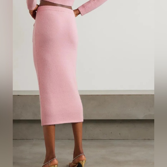 Self-Portrait Blush Pink knit Pencil Skirt size M - Picture 11 of 11
